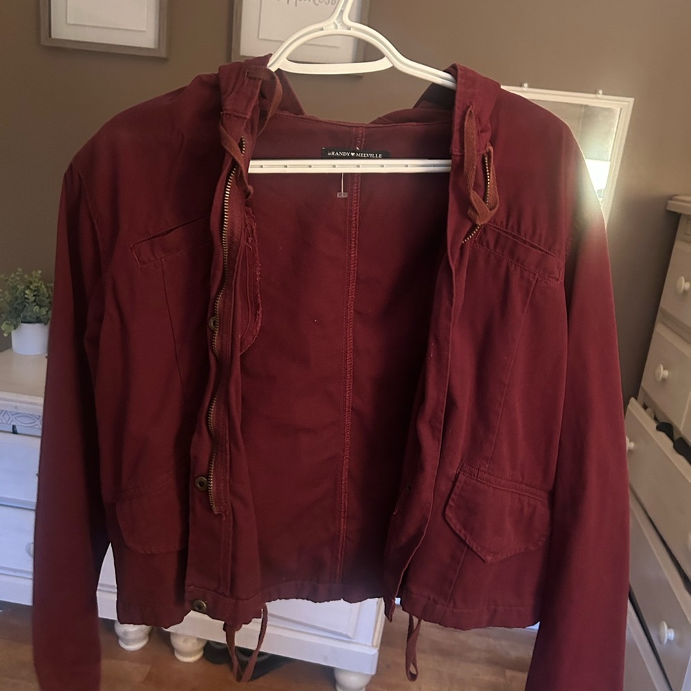 Maroon Women's Jacket by Universal Thread